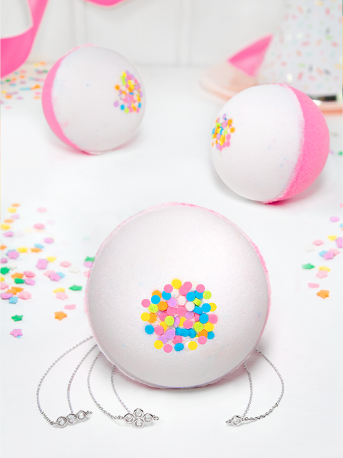 Birthday Cake Bath Bomb - Necklace Collection